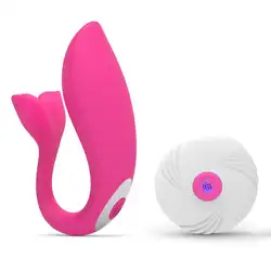 U Форма сильные вибрации g-пятна Стимуляция клитора вагинальный оргазм Анальный вибратор мастурбация Секс-игрушки для женщин