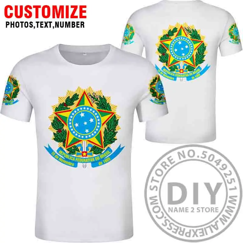 Бразильская футболка,, на заказ, с именем, номером, бюстгальтер, страна, футболка, Португалия, флаг br, португальский принт, фото, brasil federativa, сделай сам, одежда - Цвет: Style 9
