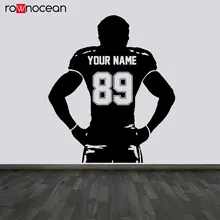 Personalized Team Name And Number Football Decal Play Vinyl Wall Sticker Home Deocr For Kids Room Teens Bedroom Custom 3Y29 Personalized Team Name And Number Football Decal Play Vinyl Wall Sticker Home Deocr For Kids Room Teens Bedroom Custom 3Y29