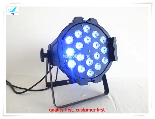 

Free shipping 12pcs/lot Led Professional Stage Par Light 18x15w RGBAW 5in1 Lumiere Lighting Sound DMX Par Can for Disco Party DJ
