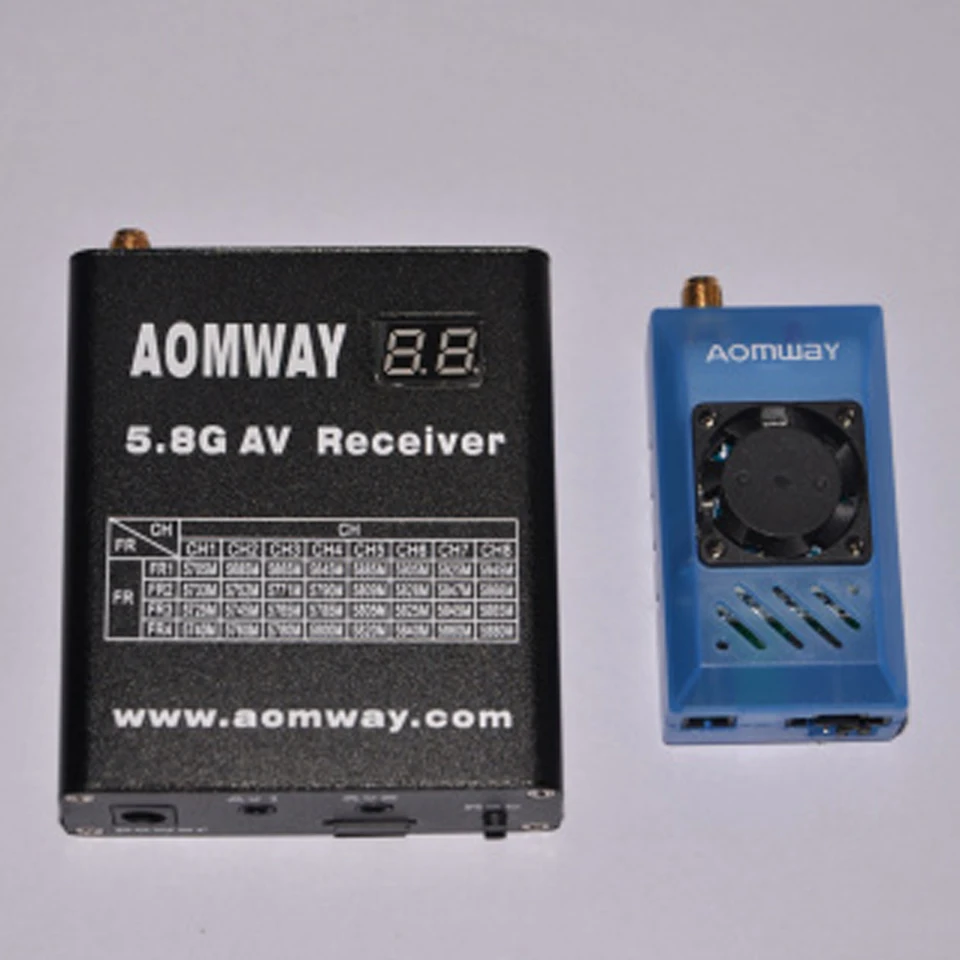 Original Aomway FPV Transmitter and Receiver 5.8Ghz 1W 1000mW AV DVR