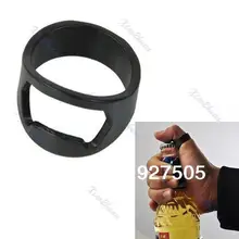 10 шт./лот Нержавеющая сталь пивной бар инструмент палец кольцо-открывалка для бутылок, черный