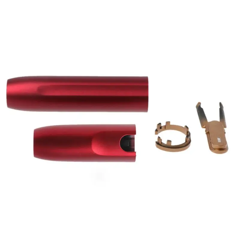 

1 Set Case Top Bottom Button Ring Set Hard Repair Accessories Aluminum Alloy Shell for IQOS 2.4 Plus E Cigarette