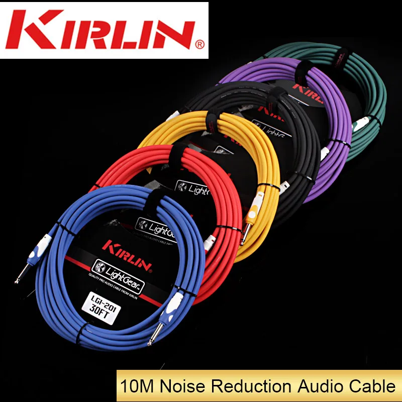10M Audio Cable Anti Interference Electric Box Guitar Bass Line Instrument Cable Line Pro Audio Cable 6.5mm Plug Guitar Accessor