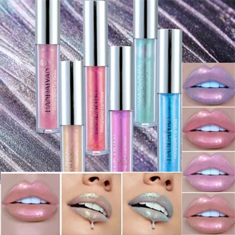 

Liquid Crystal Glow Lip Gloss Holographic Lip Pigment Polarized Lipgloss Lipstick Plumper Gloss Makeup