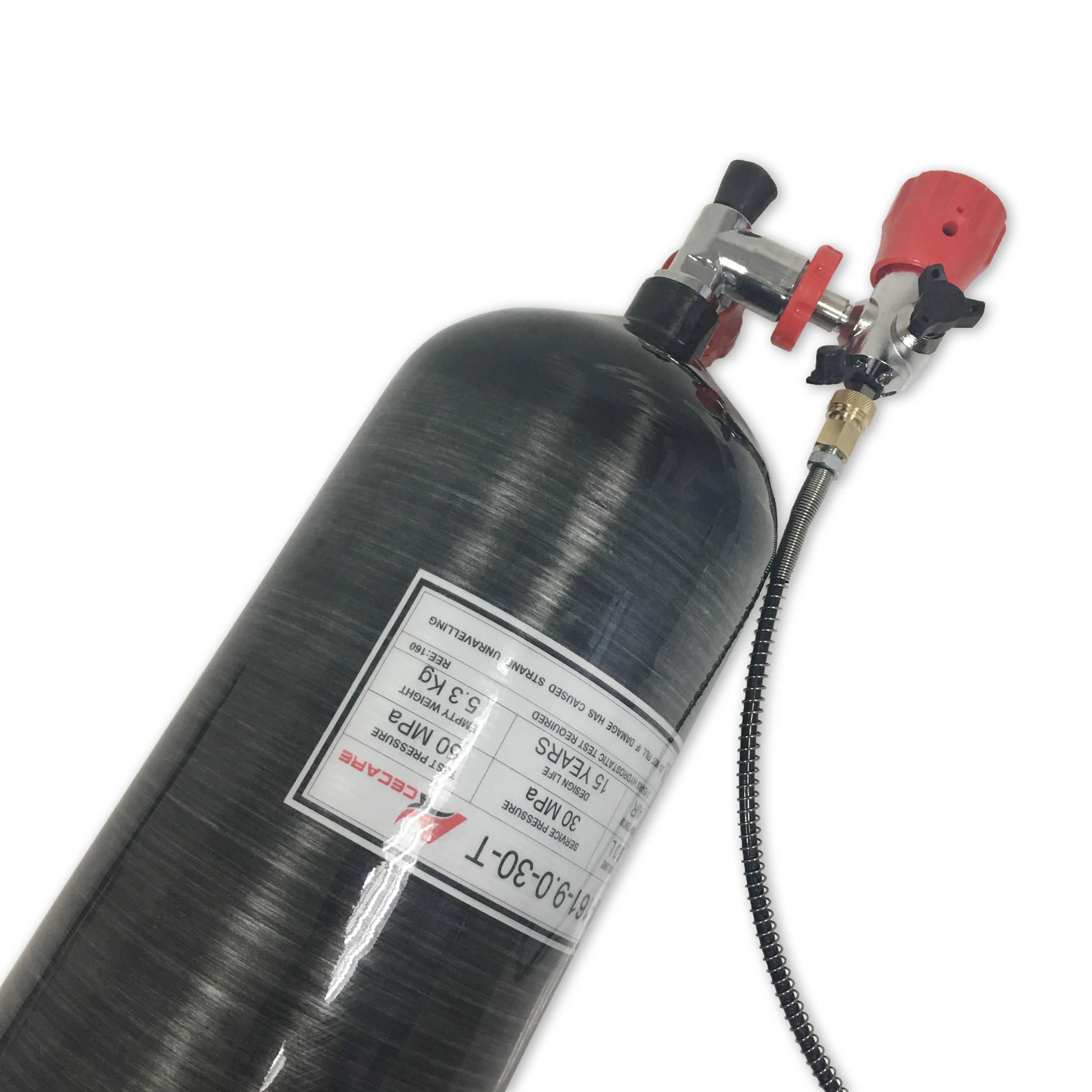 AC309101 9L цилиндр сжатого воздуха 300bar/30mpa углеродное волокно с PCP набор пополнения