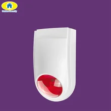 Wireless Outdoor Strobe Siren 110dB Sound Strobe Flash Alarm Siren for G90B Plus S1WG Home Alarm System Security