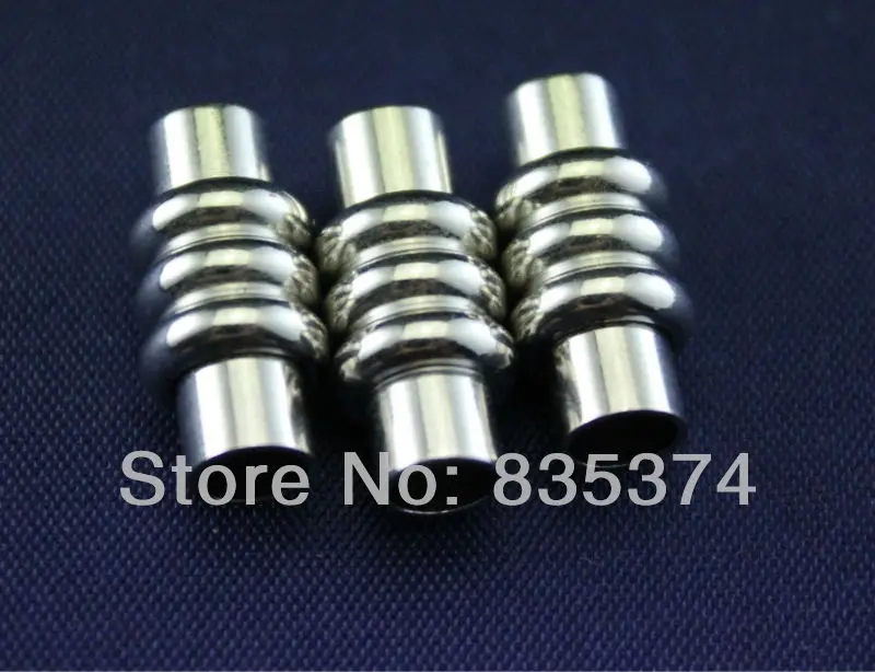 

HIGH QUALITY 50pcs Imitation Rhodium plated Copper Magnetic Clasp 19*9mm Inner Hole 5mm