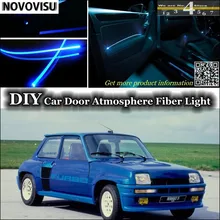 Novovisu для Renault 5 R5 supercing интерьер окружающего света настройки атмосферу волоконные оптические фары внутри дверь Панель освещения