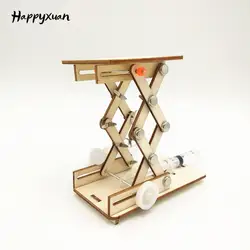 Happyxuan дети научные игрушки DIY научная образовательная комплект головоломки гидравлический эксперимент подъемного стола проектов