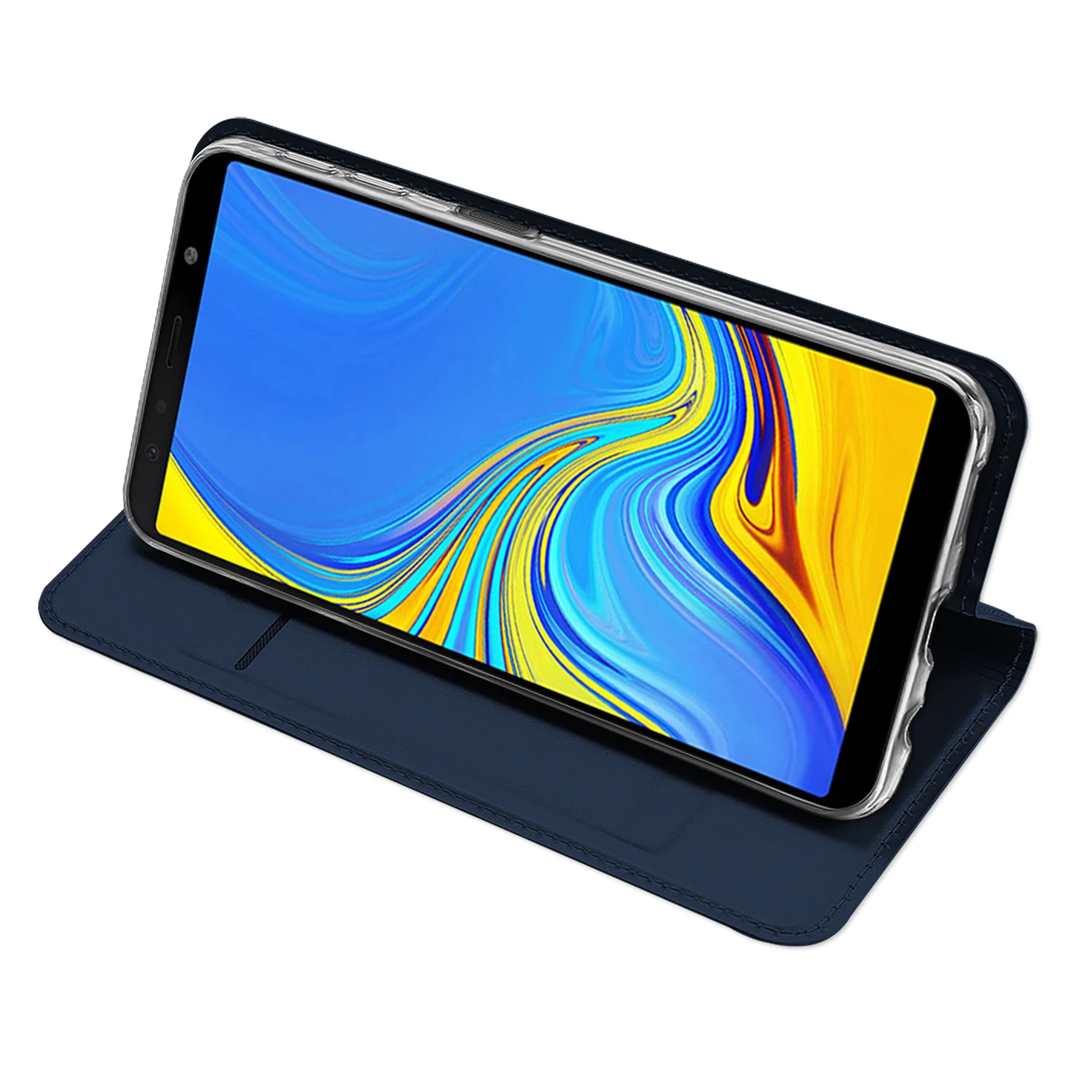 Флип Чехол Для samsung A7 2018 A750F из искусственной кожи Мягкий чехол для телефона