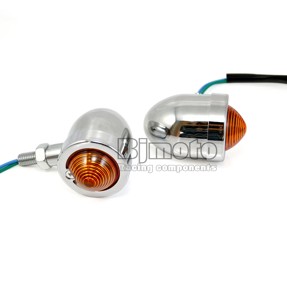 

BJMOTO Turn Signal Indicator Lenses&Bulb Sportster Softail for Motorcycle Light Lamps Flashers for Harley Davidson Softail Dyna