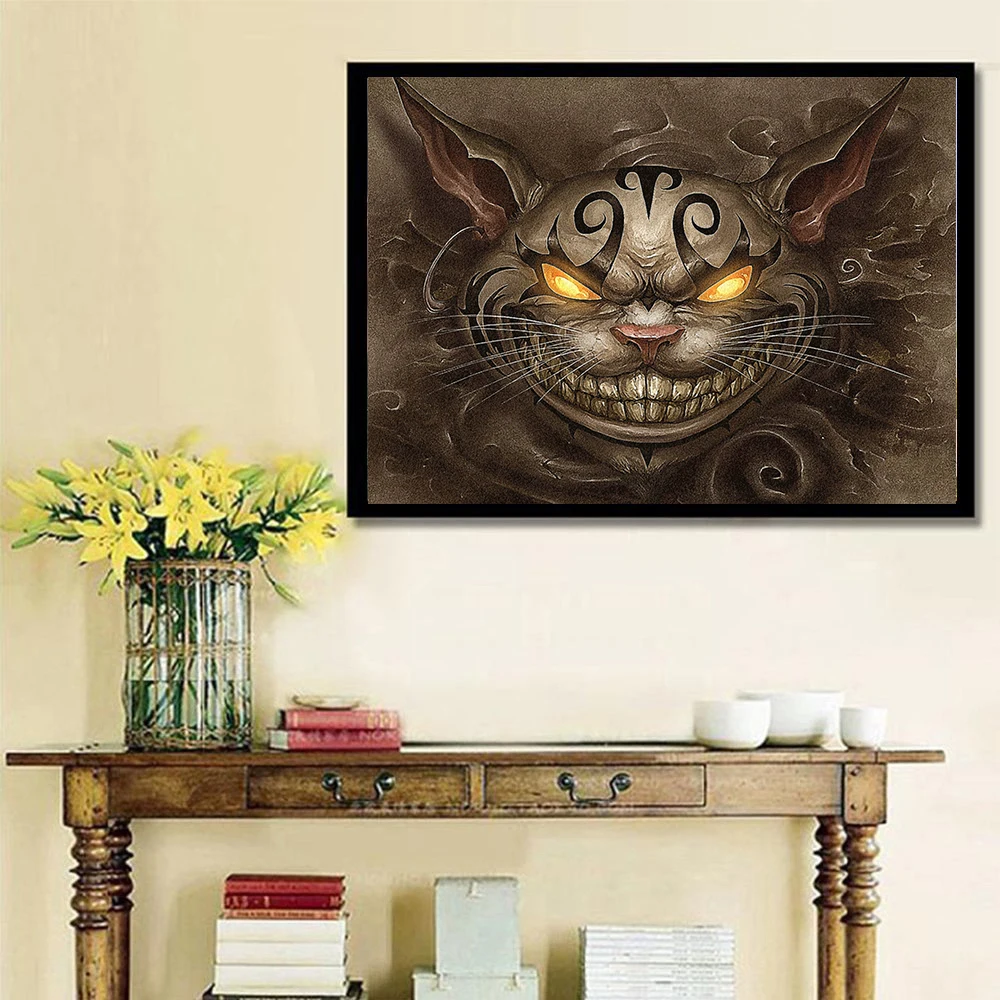 5D DIY Алмазная картина с изображением милого кота на дереве, полная Алмазная мозаика, вышивка крестиком, рукоделие, украшение для дома, подарок