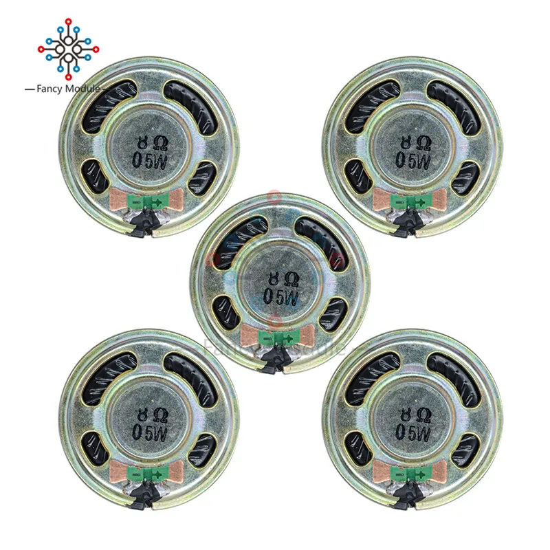 

5Pcs 8 Degree 0.5W Small Trumpet 36mm Diameter Loudspeaker Loud Speaker