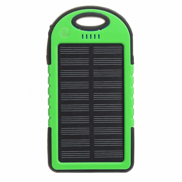 Efficient solar panel Portable 5000mah Dual 2 USB Solar Power Bank
