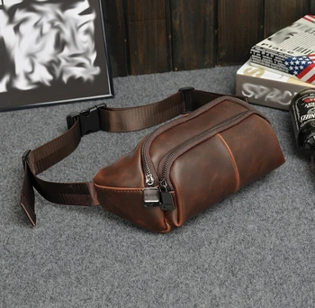 

x-online new hot popular man vintage bag male casual waist pack