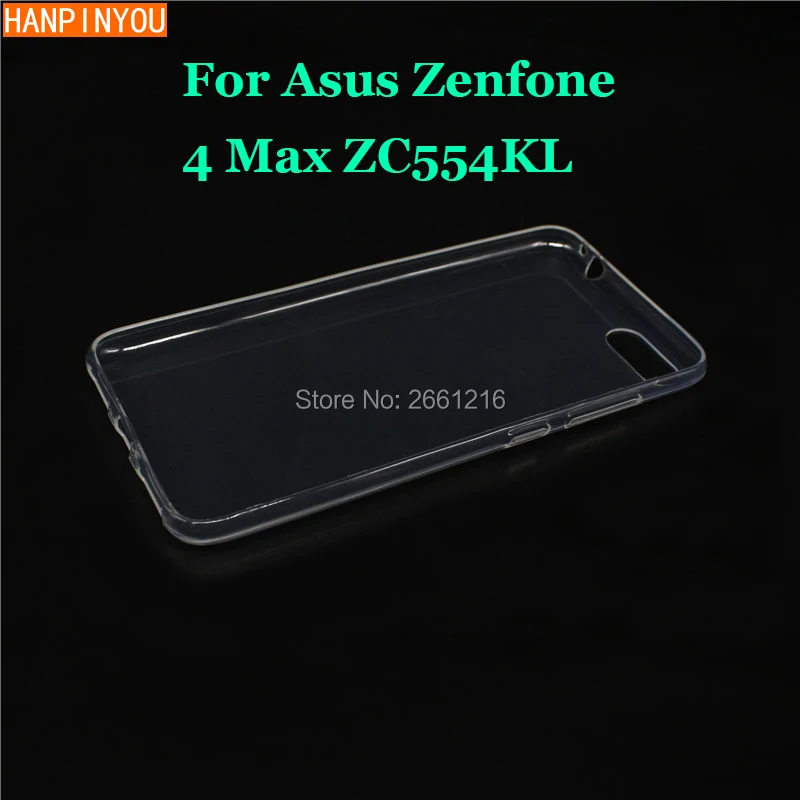 Ультратонкий Мягкий ТПУ силиконовый гелевый Прозрачный чехол для Asus Zenfone 4 Max ZC554KL