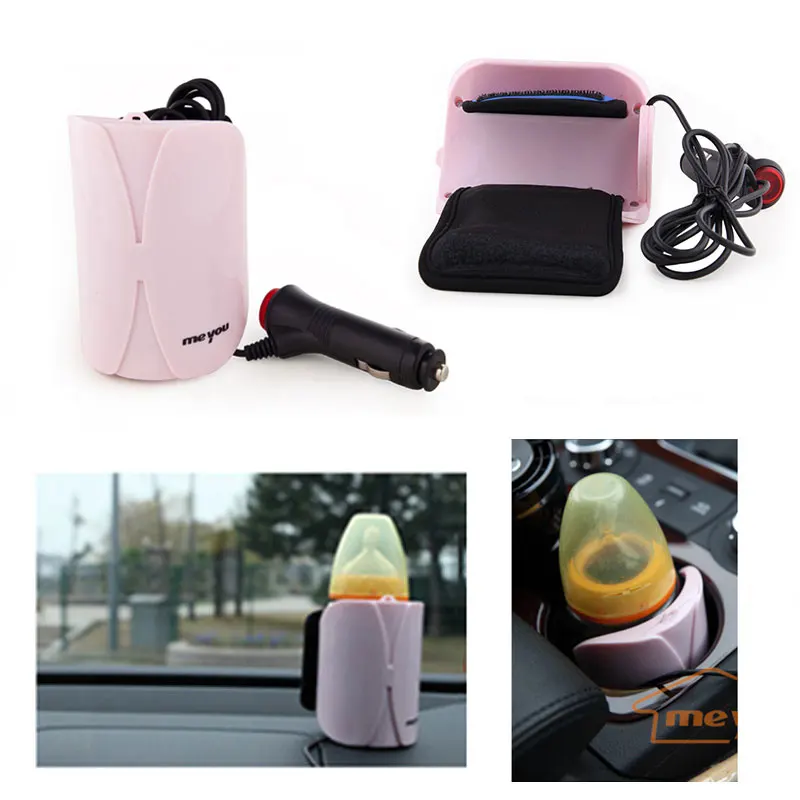 Portable 12V DC Car Baby Bottle Warmer Heater Cover Safty Food Milk
