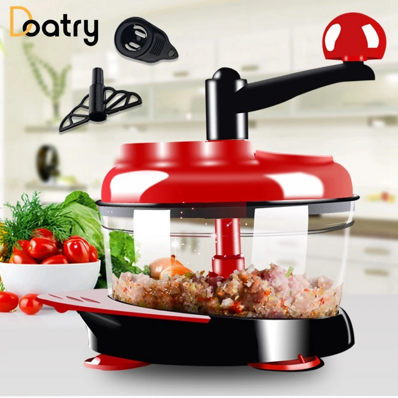 

Multifunction Vegetable Chopper Food Processor Kitchen Manual Fruit Chopper Cutter Mixer Salad Maker Eggs Stirrer Shredders