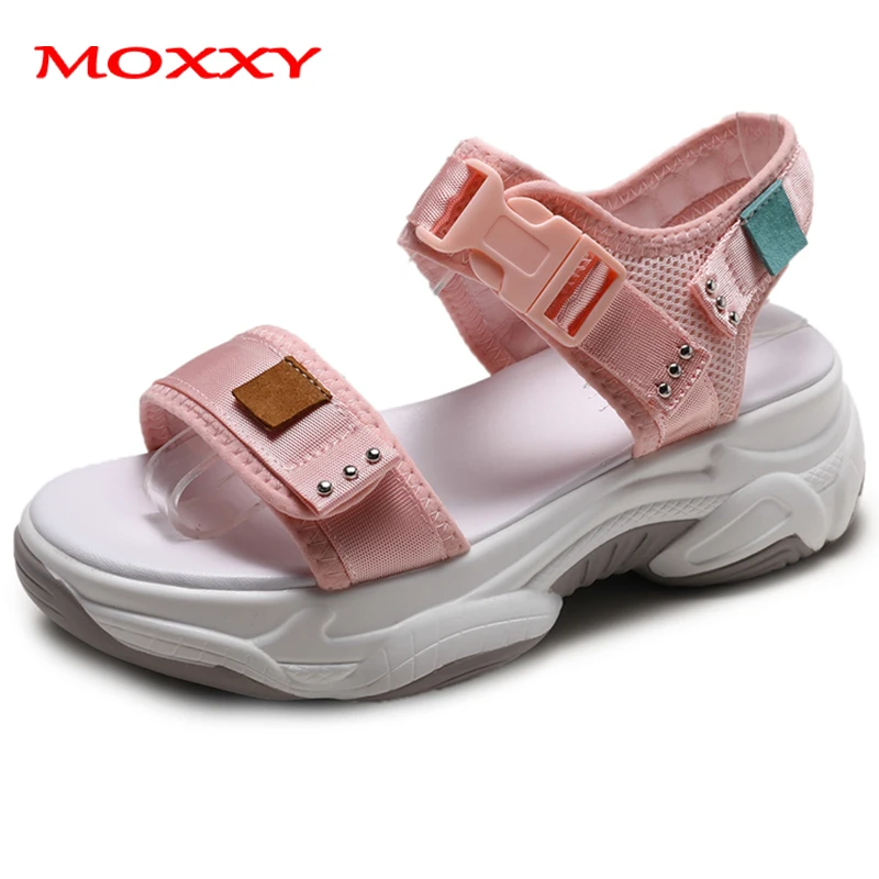 2019 New Fashion Summer Comfort Platform Sandals Women Shoes Femme Wedge Chunky Sandals Casual Sport Sneakers sandalias mujer