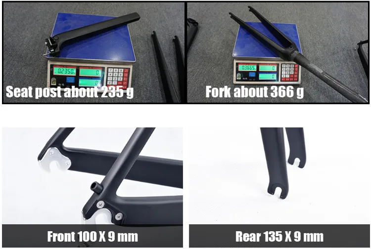 Perfect 2018 NEW Chinese Carbon Road Frame T800 UD black Aero full carbon fiber road bike frame QR or thru axle 47/51/53cm 13