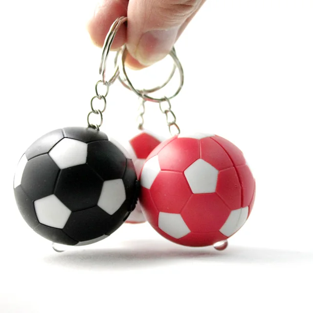 FREE SHIPPING BY DHL 100pcs/lot LED Mini Football Keychains Plastic