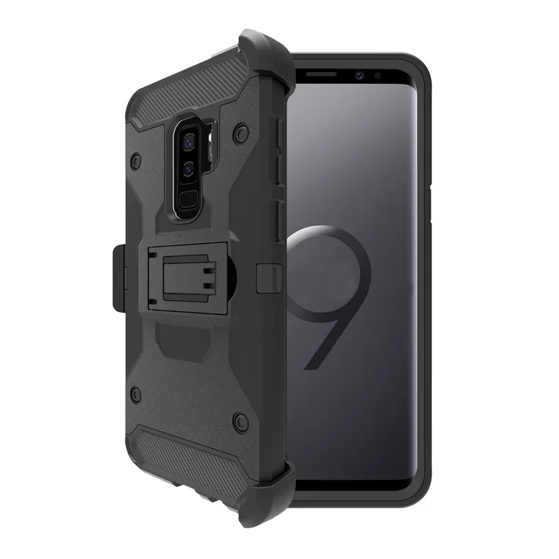 

Explosion Models for Samsung S10 Plus Warrior Slip Cover Galaxy Note8 3-in-1 Back Clip Bracket Shatter-resistant Shell