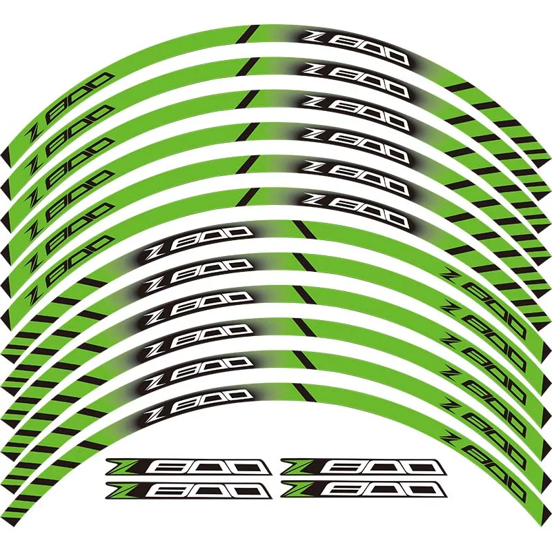 

motorcycle wheel decals Reflective stickers rim stripes For ALL kawasaki Z800