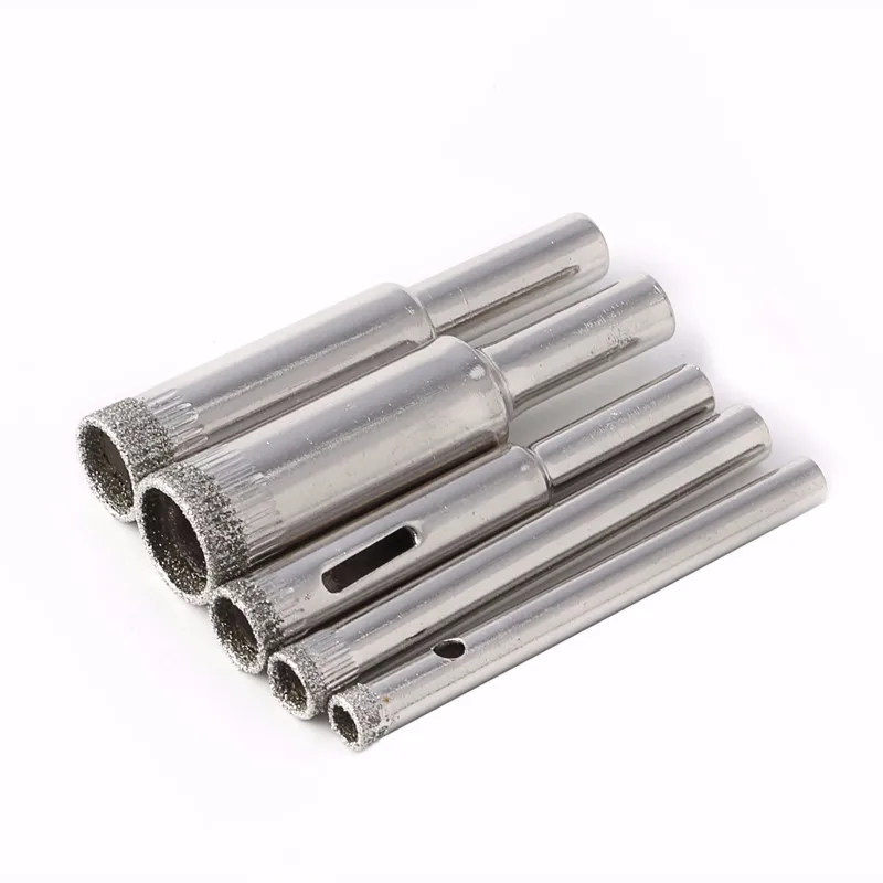 5Pcs Hole Saw Drill Bits Set Tile Ceramic Cutter Glass Marble 5mm-12mm Diamond Hand Tools