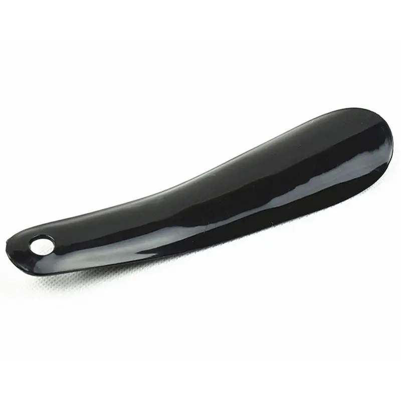 Shoe Horns Professional Black Stainless Steel Shoe Horn Spoon Shape Shoehorn Hot