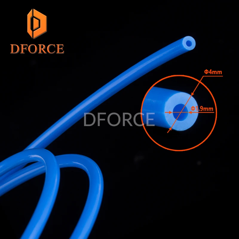 Синяя трубка Dforce из ПТФЭ Teflonto TL фидер hotend RepRap Rostock Bowden Extruder 1 75 мм Филамент ID1.9mmOD4mm