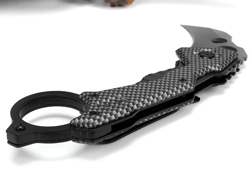 KKWOLF DA46 складной карманный karambit 440C Открытый Кемпинг выживания охотничий нож серый титан EDC портативный тактический Спасательный Инструмент