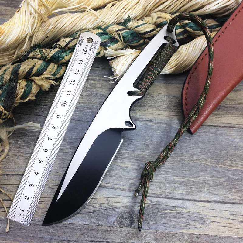 Utility EDC D2 Steel Hunting Knives Tactical Knife Fixed Blade One