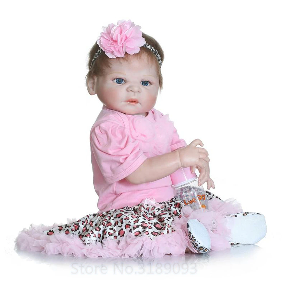 

New 22 Fashion Girl Doll Reborn Full Body Silicone Vinyl Baby Dolls Kids Bath Doll Toys Baby Alive Reborn Realista Bonecas
