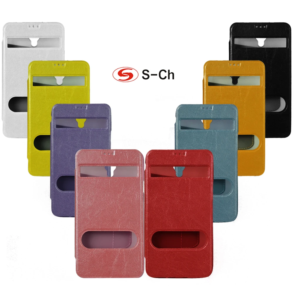 

High Quality View Window Flip PU Leather Back Cover Case For Samsung Galaxy Note 3 Neo N7505 Free Shipping