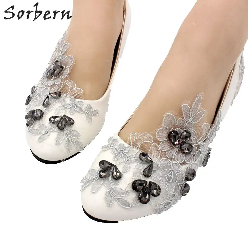 silver lace pumps