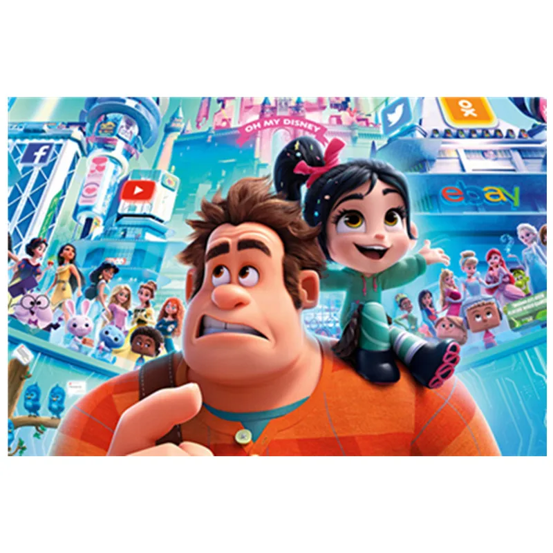 

5D DIY Full Square Diamond Painting Cartoon Wreck-it Ralph Breaks The Internet Diamond embroidery cross stitch home decora