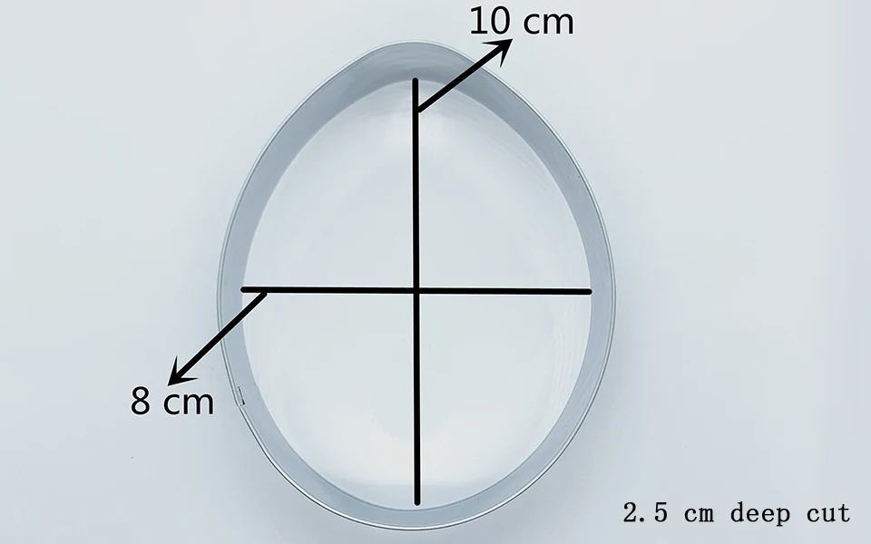 KENIAO яйцо печенья резак для пасхи вечерние-8x10 см-печенье/помадка/кондитерские изделия/форма для вырезания сандвичей-нержавеющая сталь