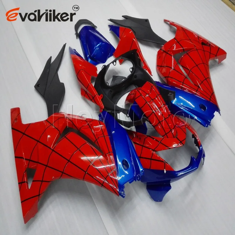 Custom Motorcycle cowl for ZX250R EX250 2008 2009 2010 2011 2012+Unpainted fairing+Botls+Injection mold red blue H3 Custom Motorcycle cowl for ZX250R EX250 2008 2009 2010 2011 2012+Unpainted fairing+Botls+Injection mold red blue H3