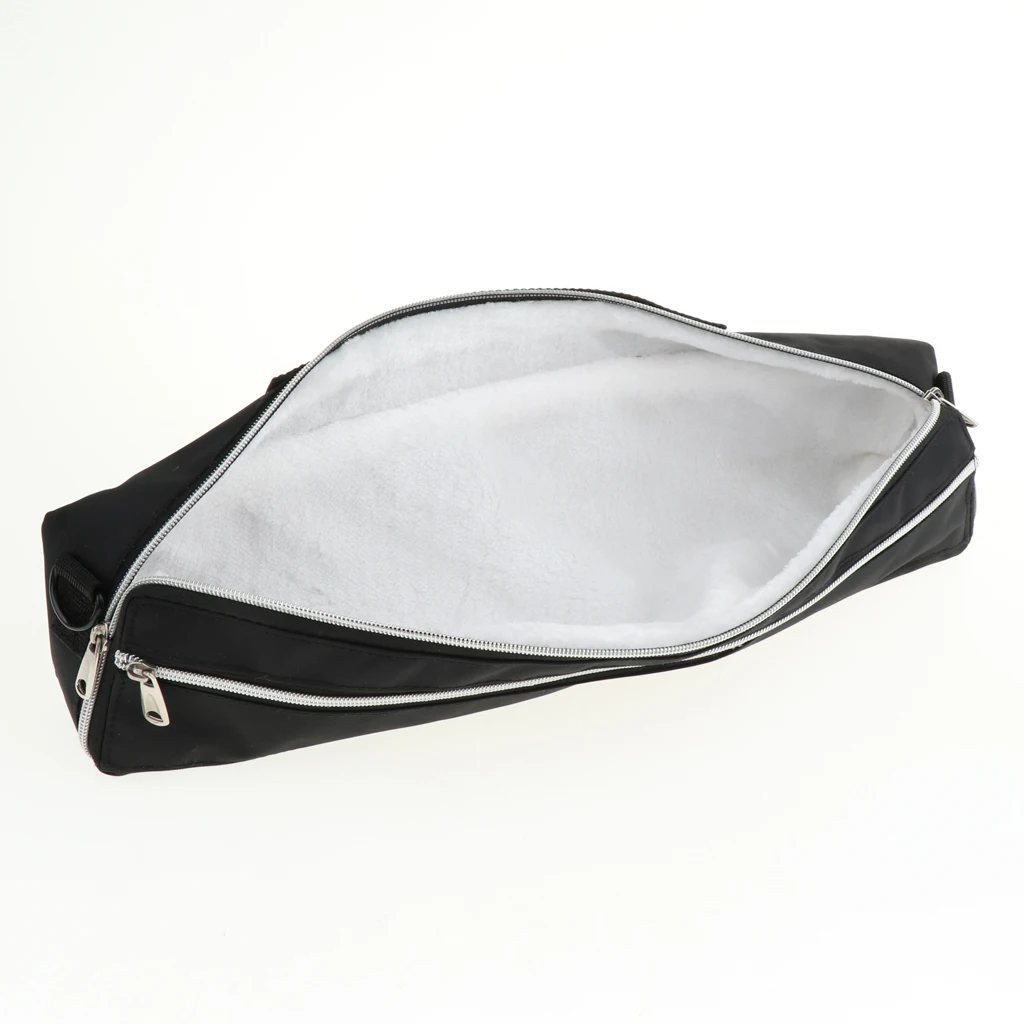 1 Piece 43cm 17 Hole Flute Carry Padded Case with Storage Gig Bag Handbag Cover Container Black for Flute Lovers