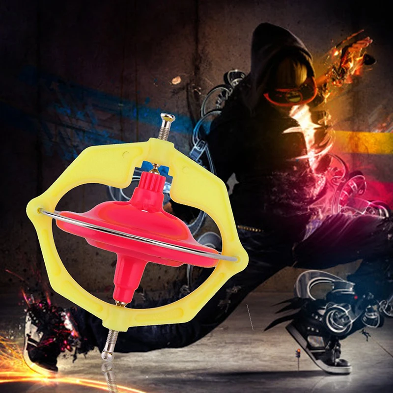 Spinning Top Magic Gyroscope Gyro Kids Toy With Music LED Light Gifts