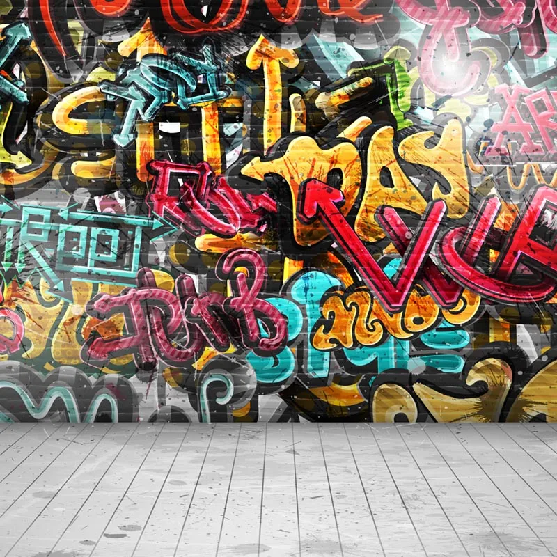 Graffiti wall Thin Vinyl Photo Backdrops Kids Photography Background 10X10ft F-2156 Graffiti wall Thin Vinyl Photo Backdrops Kids Photography Background 10X10ft F-2156