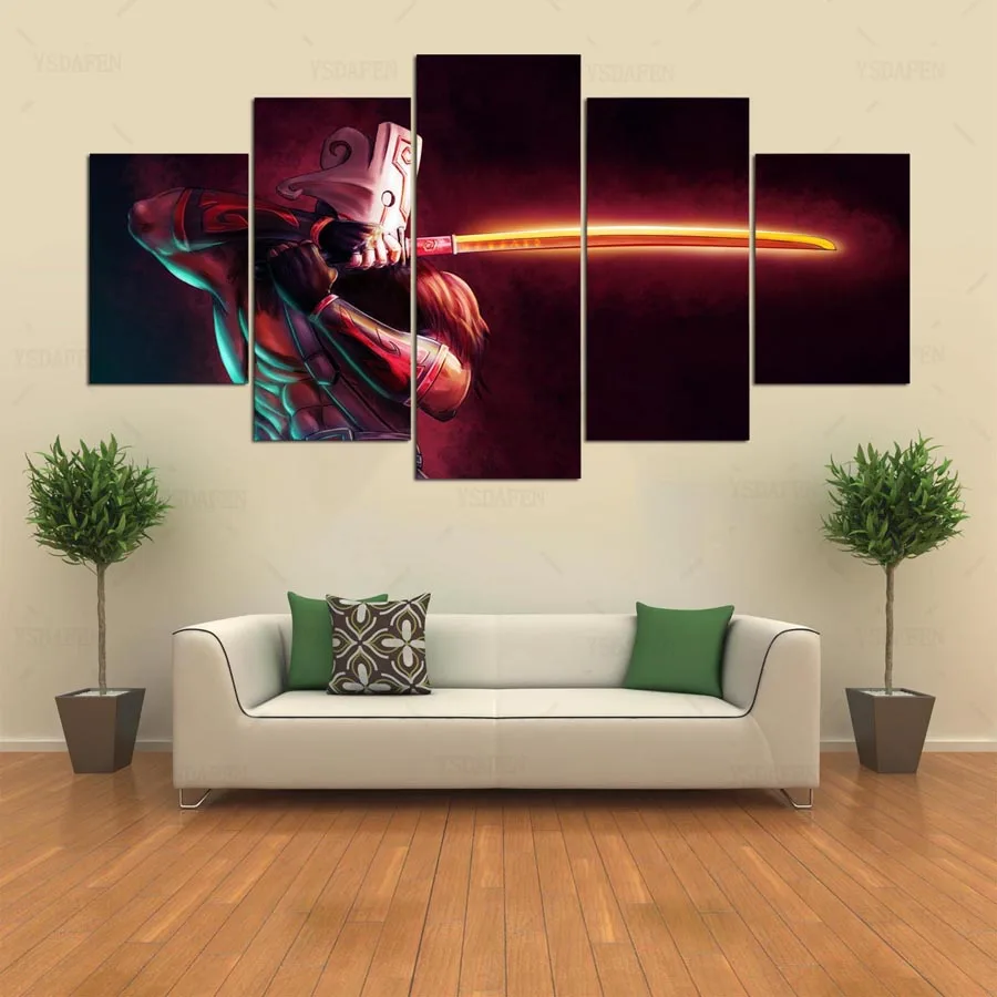 YSDAFEN-5-Piece-Home-Decor-Poster-Dota-2-Game-Painting-Canvas-Wall-Art-Picture-Home-Decoration (2)