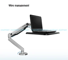 Super Quality Loctek W72 Full Motion 10-17″ Laptop Mount Gas Spring Arm Sit-Stand Lifting Lapdesk Riser Notebook Holder Bracket