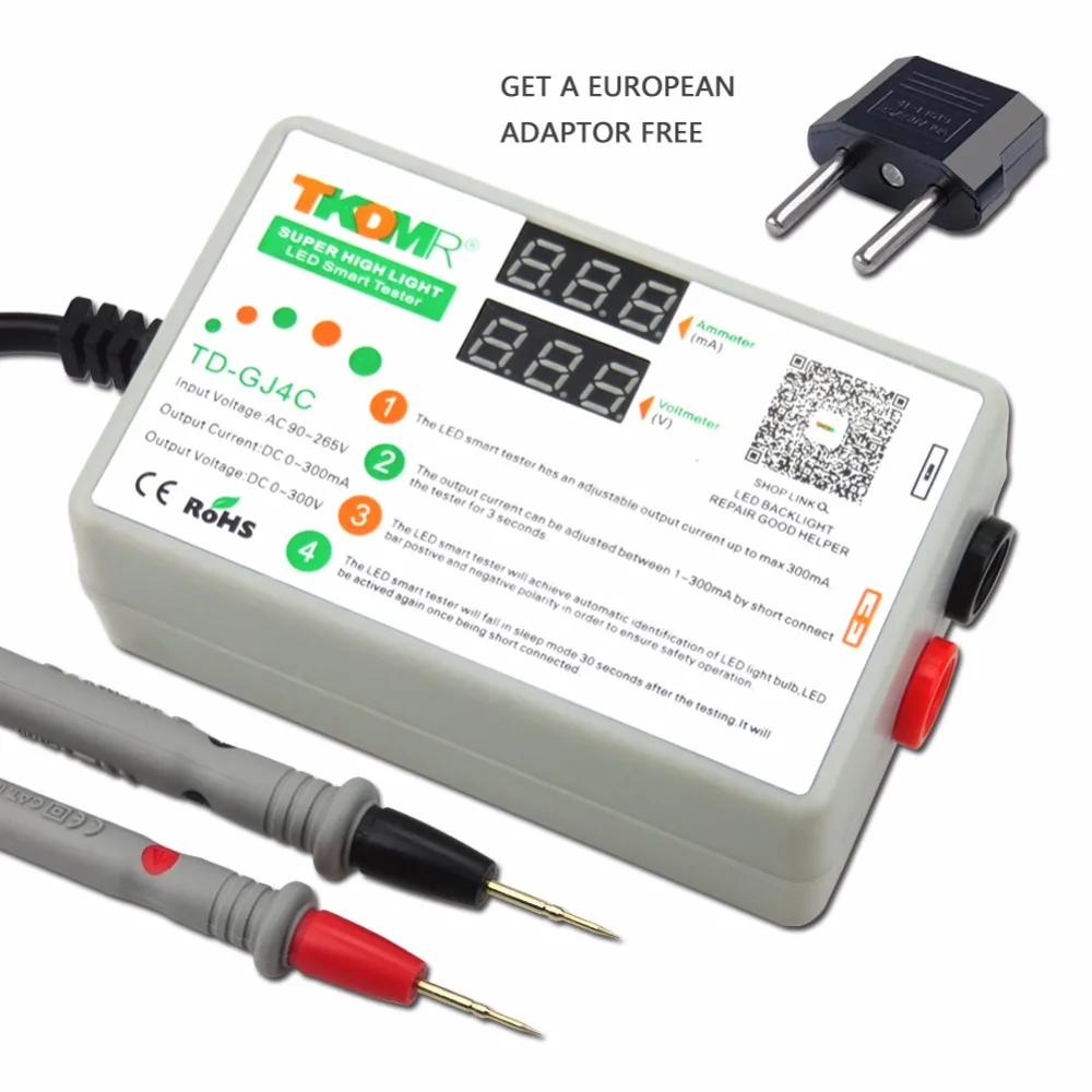 TKDMR GJ4C new architecture LED Lamp LCD TV Backlight Tester polarity automatic identification