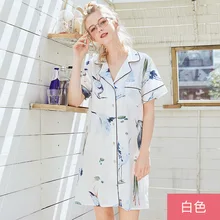 Новое летнее кимоно халат для ванной женщин район платье юката печати Ночная рубашка ночные рубашки, ночное белье Pijama Mujer