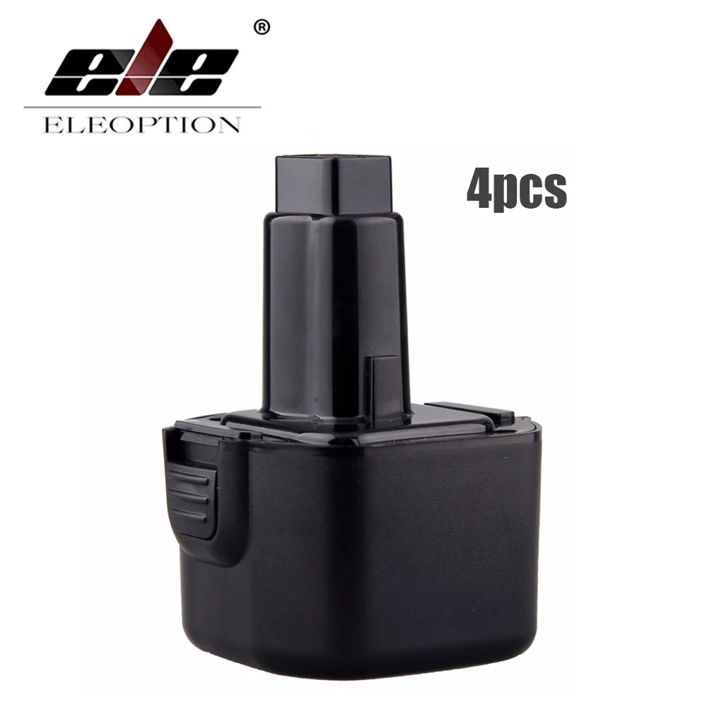 

ELEOPTION 4PCS 3.0Ah 3000mAh 9.6V Ni-MH Eleoption For Dewalt DC9062 DE9036 DE9061 DE9062 DW9061 DW9062 Power Tool Accessories