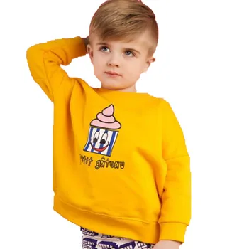 

Baby girls sweatshirts kids children clothes long sleeve yellow cake Spring boys hoodie 1-5T sylvia 563849988127