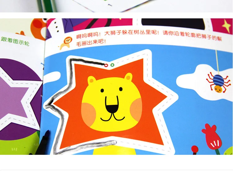 6 pçs set chinês copybook para aprender