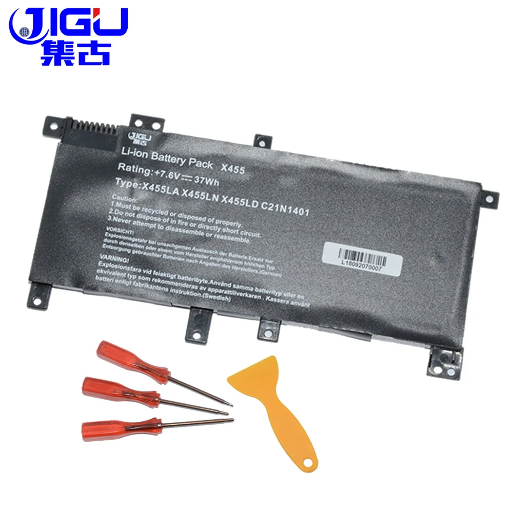 JIGU 4 ячейки батареи для ноутбука C21IN401 C21INI401 C21N1401 C21PqCH ASUS A455L K455LD X455LA X455LD X455 X455DG